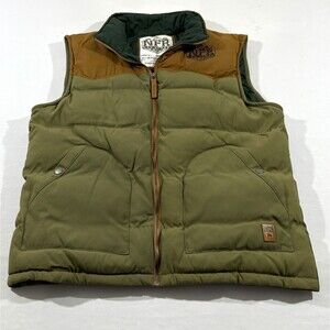 Wrangler PRCA NFR 2015 Rodeo Green Official Contestant Zip Puffer Vest Sz 2XL